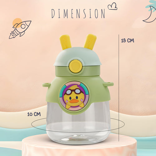 Baybee Bubbly Baby Sipper Water Bottle with Soft Silicone Straw and Adjustable Strap BAYBEE