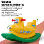 BAYBEE Multicolor Plastic Rocking Chair Horse for Kids