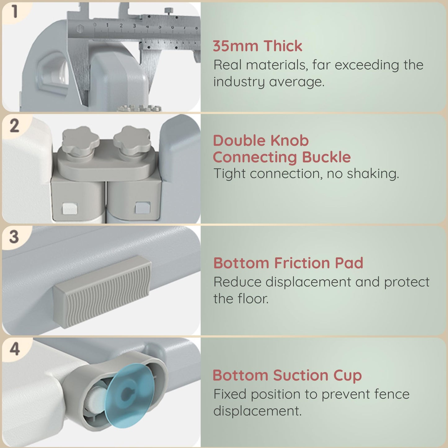 Baybee Lion Kids Playpen for Babies Foldable Baby Play Area Indoor Setup (20 Panels) BAYBEE