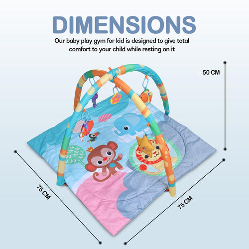 Baby Bloom 2 in 1 Cotton Playgym with Rattle for Babies - Square Shape Baybee India