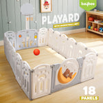 Baybee 2-in-1 Moon Foldable Baby Playpen with Glowing Light for 0-5 Years  (18 Panel) Baybee India