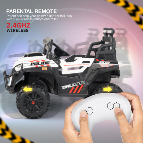 Baybee Police Edition Battery Operated Jeep for Kids BAYBEE