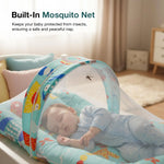 Baybee SafeDreams Series Baby Bedding Set for New Born Baby Mosquito Net & Neck Pillow, Sleeping Nest BAYBEE