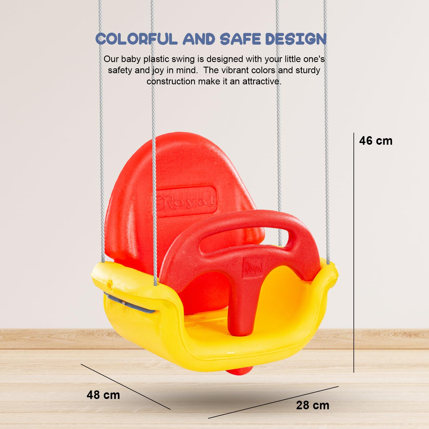 Plastic swing outlet chair