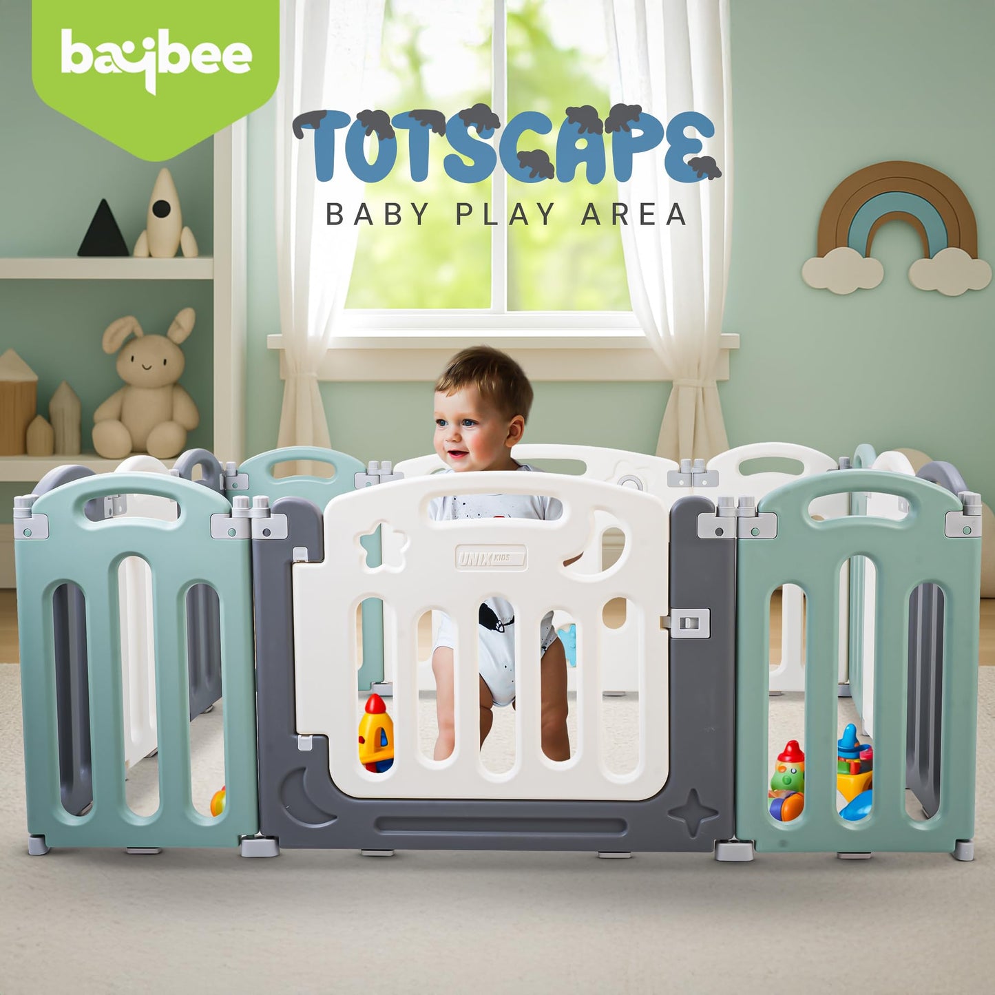 Baybee Totscape Kids Playpen for Babies Baby Play Area Indoor Setup BAYBEE