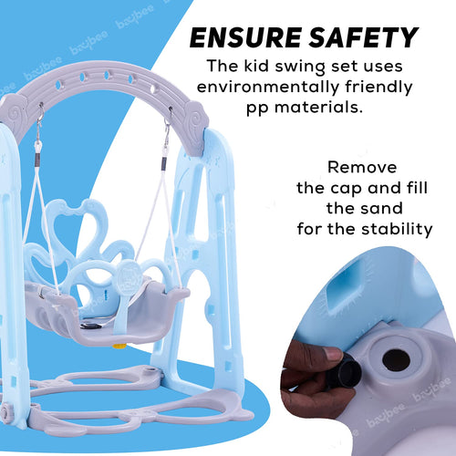 BAYBEE Comes and Goes Plastic Single Seater Folding Jhula Swing Chair Ideal Plain Adjustable Hanging Hammock Suitable for Indoor  and Outdoor BAYBEE