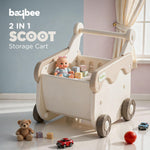 Baybee 2-in-1 Baby Shopping Cart Ergonomic Push Walker to Prevent Bow Legs Baybee India