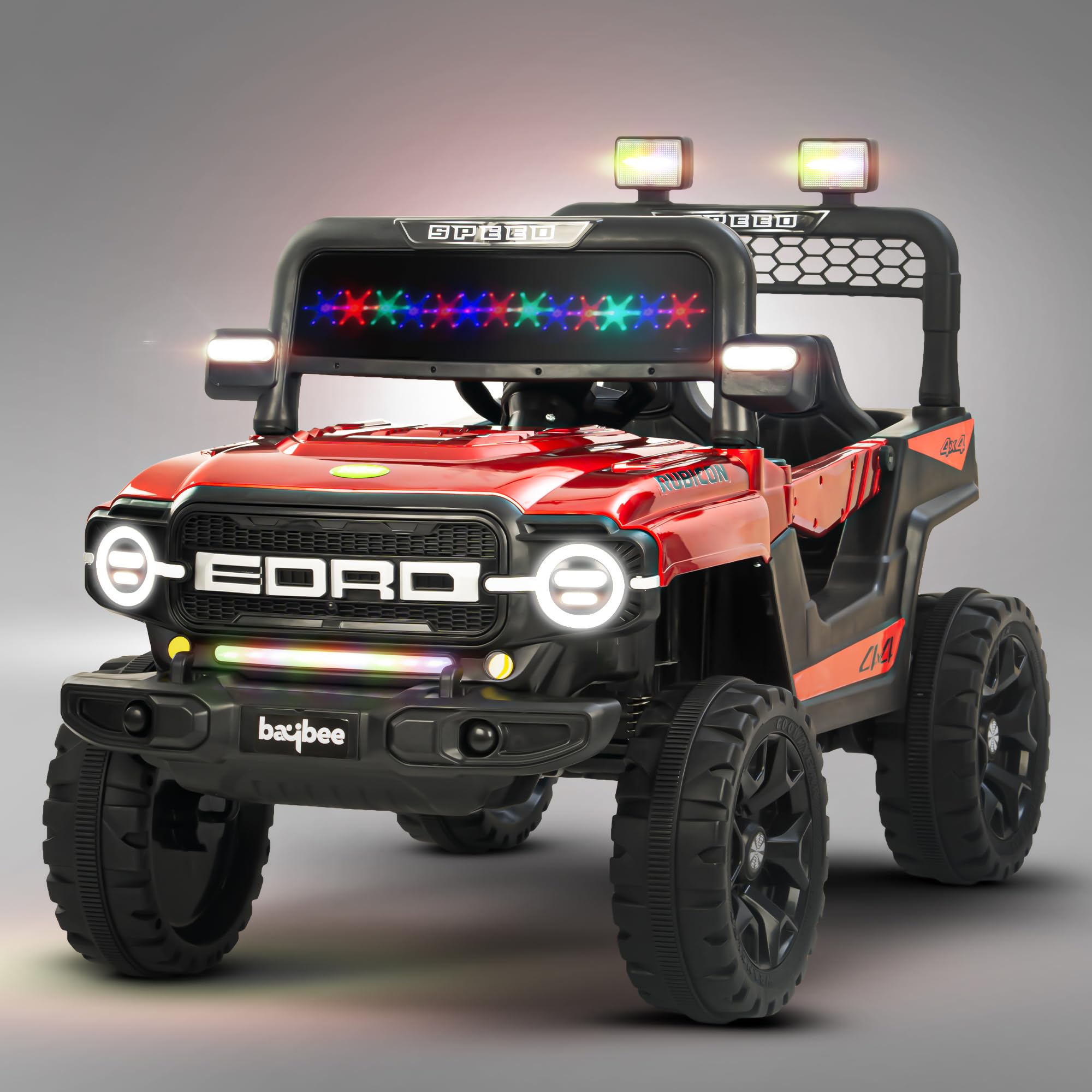 Baybee Rubicon Battery Operated Jeep for Kids, Ride on Baby Car with Music & Light | Kids Jeep Rechargeable Battery Car