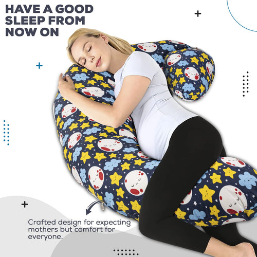 BAYBEE Multifunctional 5 in1 Printed Baby Feeding Pillow for Mother- Nursing Pillow-Original BAYBEE