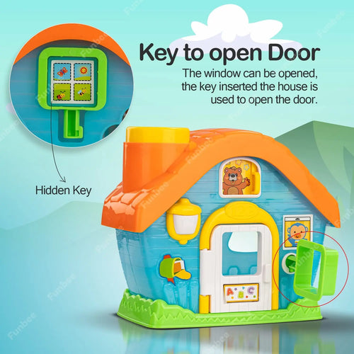 Baybee Infunbebe Shape Sorting House Toys for kids with 5 Colorful Blocks BAYBEE