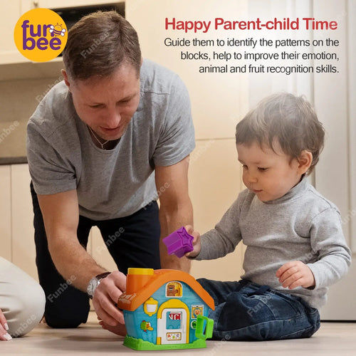 Baybee Infunbebe Shape Sorting House Toys for kids with 5 Colorful Blocks BAYBEE