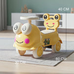 Baybee Kermit Ride on Cars for Kids Indoor Baby Push Ride-ons with Glowing Lights BAYBEE