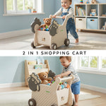 Baybee 2-in-1 Baby Shopping Cart Ergonomic Push Walker to Support Healthy Walking Baybee India
