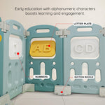 Baybee Train Kids Playpen for Babies Foldable Baby Play Area Indoor Setup with Safety Lock (18 Panels) BAYBEE