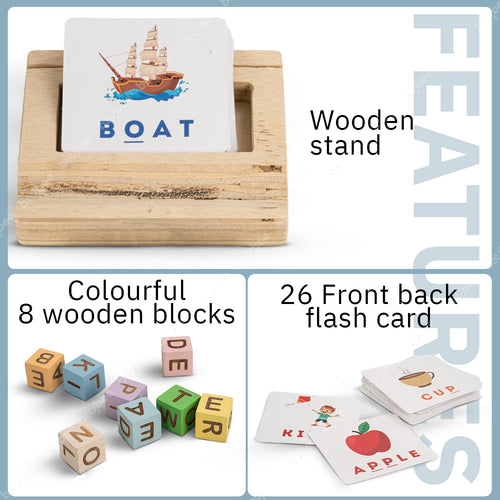 Baybee Alphabet Puzzle for Kids Alphabet Spelling & Reading Words with Flash Cards BAYBE