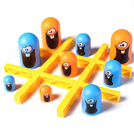 Baybee tic tac toe Game for kids & Adults | Gobble Table Top Board Game for Kids Family | x and o Strategy Board Game For Kids | Learning Toys for Kids 5+ Years | Outdoor & Indoor games for kids BAYBEE