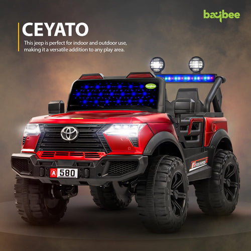 Baybee Ceyato Battery Operated Jeep for Kids with Light & Music Kids to Drive 3 to 8 Years Boy Girl Baybee India
