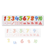 Baybee wooden number Puzzle with 1-10 Count match and colour learning educational board for kids BAYBEE