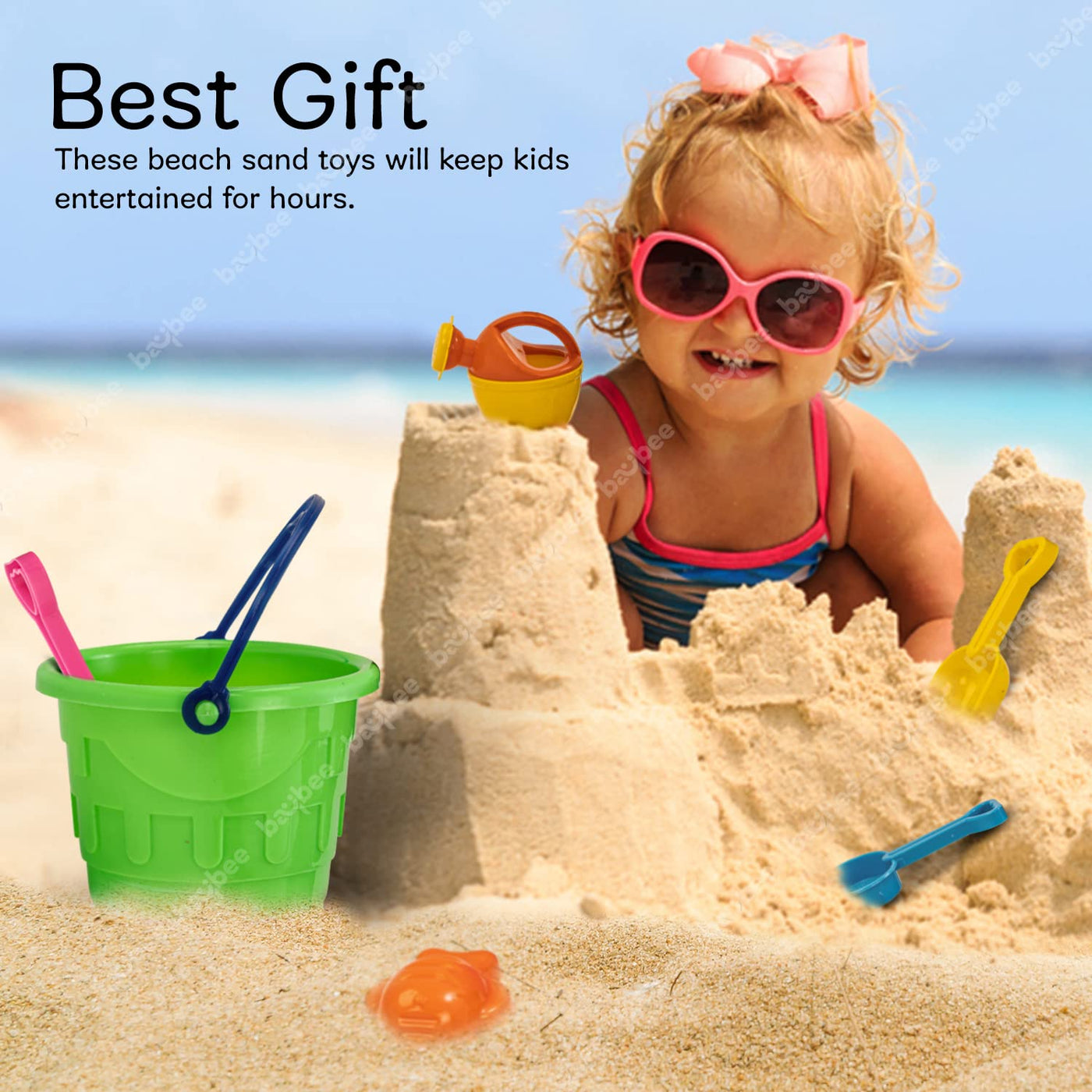 Baybee Sand Castle Building Beach Toys Set for Kids, Beach Sand Castle Toys