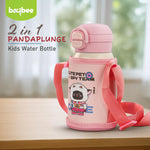 Baybee 2 in 1 PandaPlunge Baby Sipper Bottle with Straw for Kids Sipper Water Bottle (550ml) BAYBEE