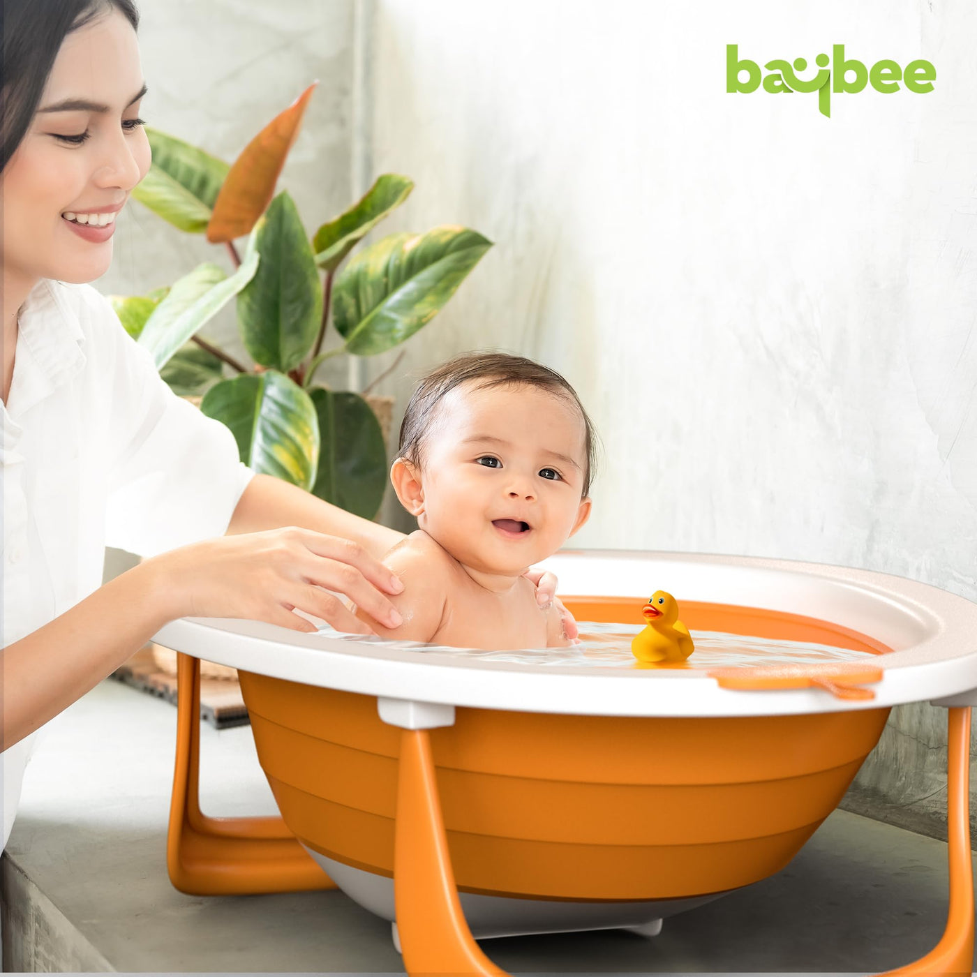 Foldable Infant Bath Tub Bathtubs for Infants Easy to Use and