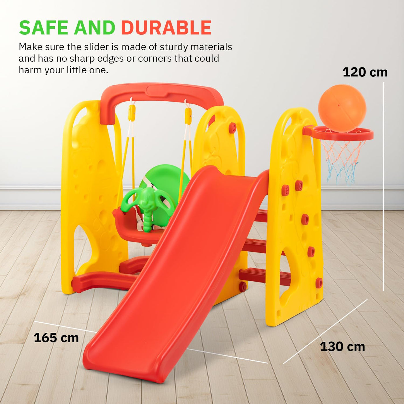 Outdoor Play Slide Garden Play Slide Fun, Secure Sliding for
