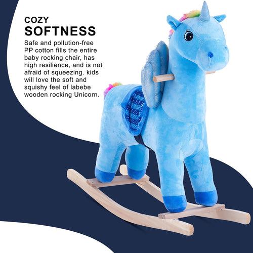 Baybee Wooden Unicorn Baby Rocking Chair for Kids BAYBEE