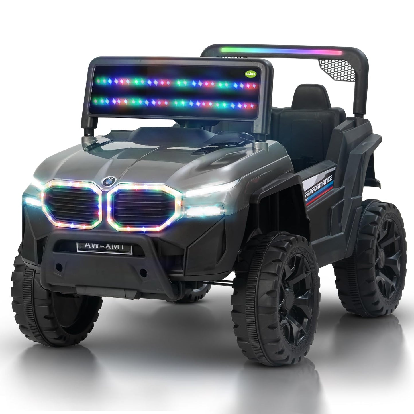 Baybee Alfton Pro Battery Operated Jeep for Kids, Ride on Toy Kids Car with RGB Lights &amp; Music,Rechargeable Electric Jeep Car for Kids to Drive 2 to 6 Years