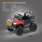 Baybee Blitzer 4×4 Battery Operated Jeep for Kids, Ride on Toy Car with RGB Windshield Light Baybee India