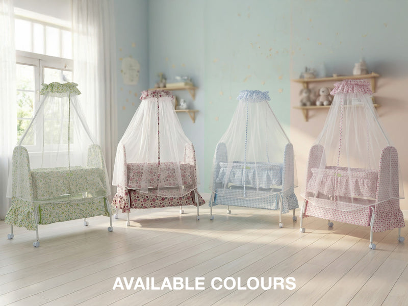 Baybee DOZY Baby Swing Cradle for Newborns with Mosquito Net Portable Infant Palna Jhula — slide 1