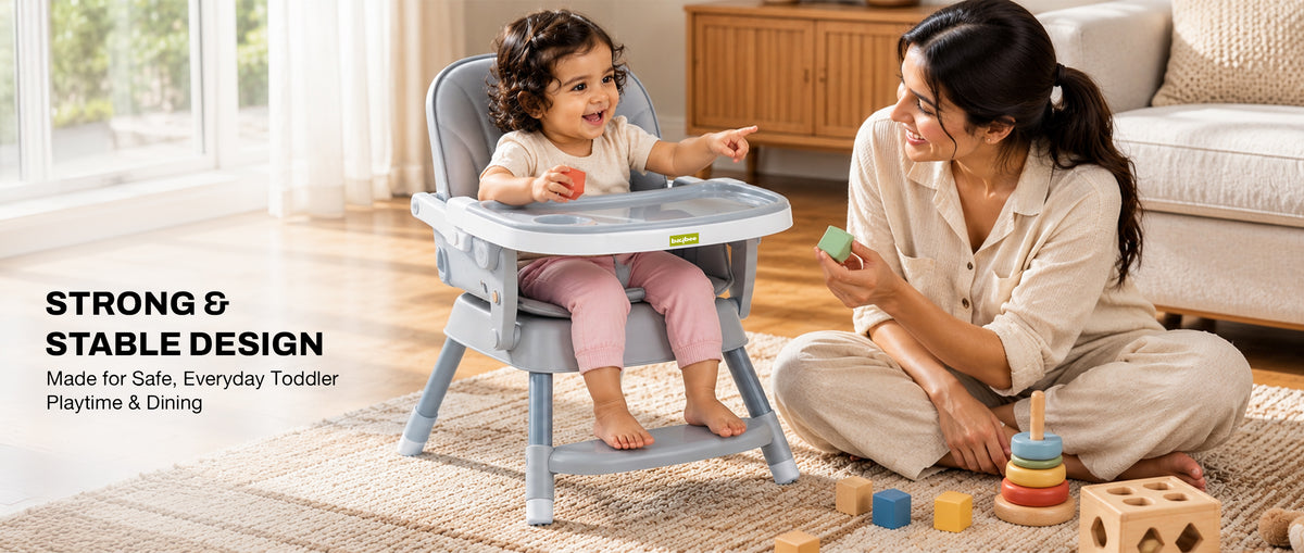 Baybee 2 in 1 High Chair for Baby with 5-Point Safety Harness — slide 1