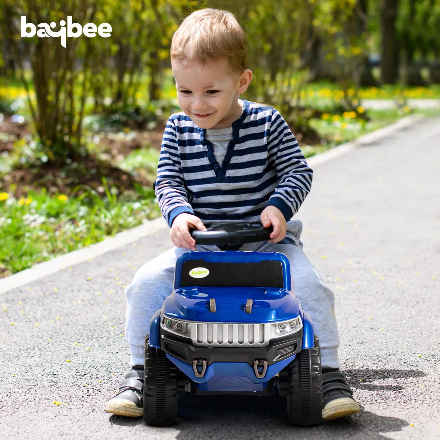 Baybee Baby Ride on Car for Kids, Push Ride on Toy With Led Light (Spe ...