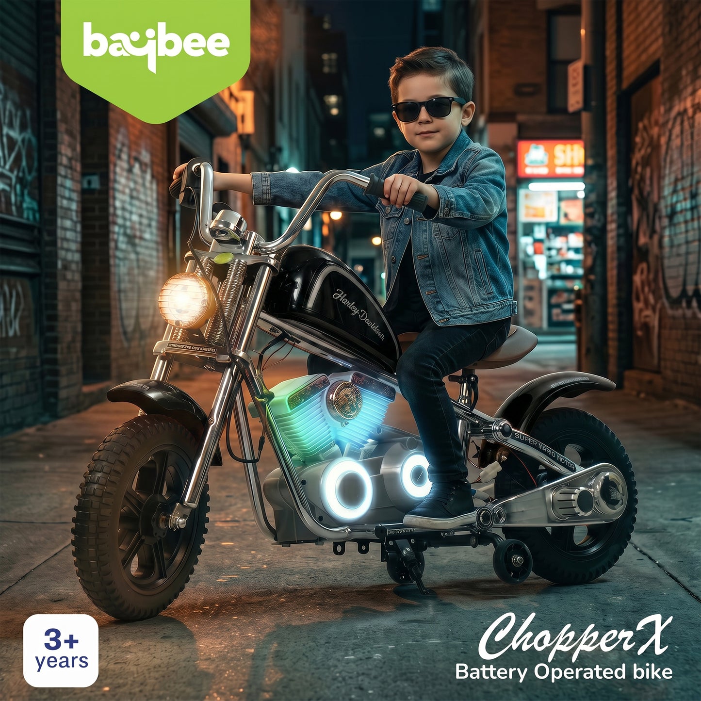 Baybee ChopperX Baby Battery Operated Bike for Kids