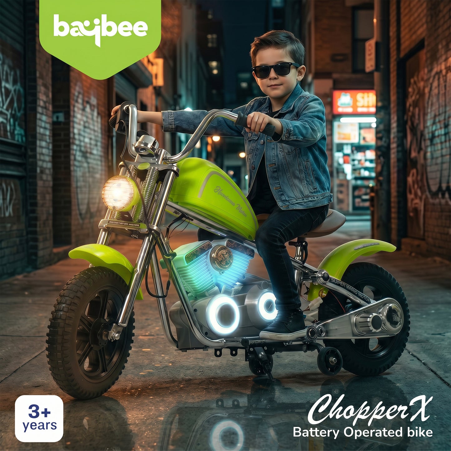 Baybee ChopperX Baby Battery Operated Bike for Kids