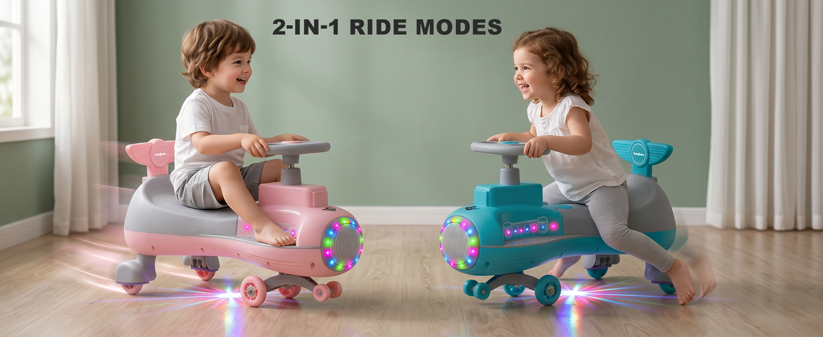 Baybee Zygo Swing Car for Kids Twister Push Ride on — slide 1