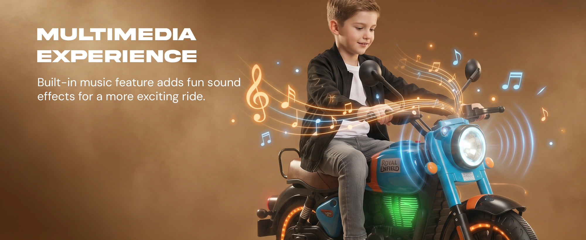 Baybee Classy Baby Battery Operated Bike for Kids with Hand Accelerator — slide 1