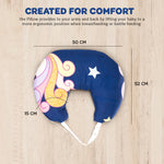 Soft Cushion Portable Baby Nursing Feeding Pillow for New Born Baby Breastfeeding with Back Support & Belt