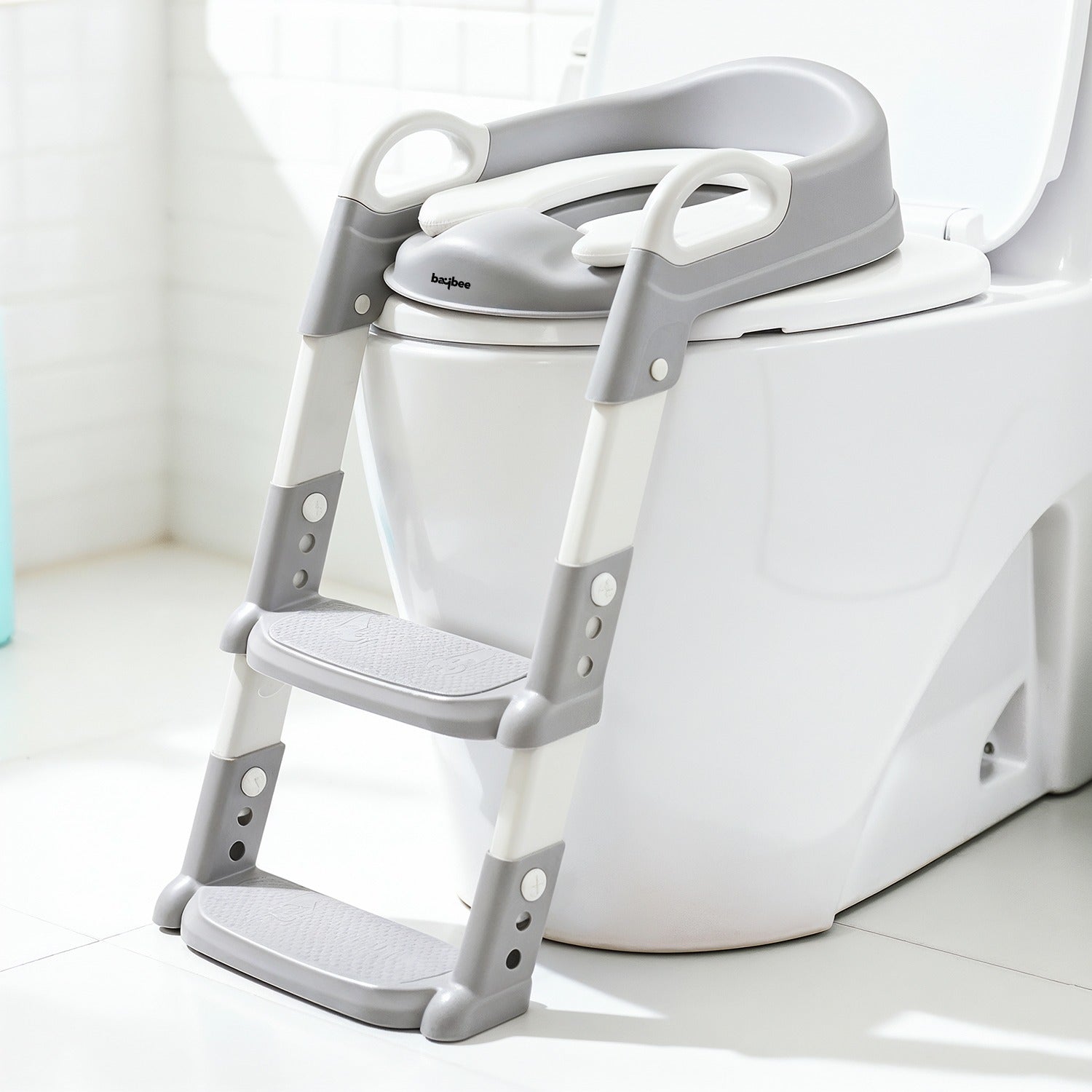 Baybee Aura Western Toilet Potty Seat for Kids with Ladder, Adjustable Step Height