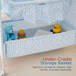 Baybee DOZY Baby Swing Cradle for Newborns with Mosquito Net Portable Infant Palna Jhula Baybee India