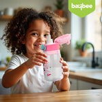Baybee Bamboo Sipper Water Bottle with Straw for Kids Leak Proof (550ml) BAYBEE