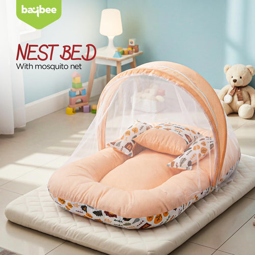 Baybee Baby Bedding Set for New Born Baby, Bed Mattress with Mosquito Net Baybee India