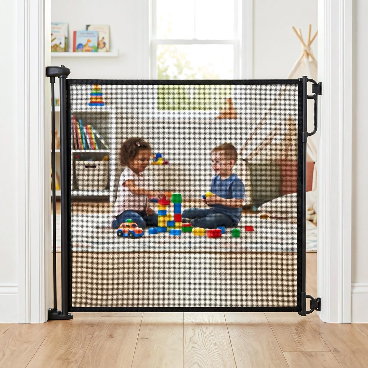 Baybee Retractable Baby Safety Gate for Kids 140 cm