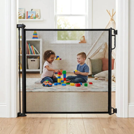 Baybee Retractable Baby Safety Gate for Kids 140 cm Baybee India