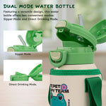 Baybee 2 in 1 PandaPlunge Baby Sipper Bottle with Straw for Kids Sipper Water Bottle (550ml) BAYBEE