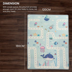 Assorted Themes Baby Double Sided Play Mat Foldable Crawling Mat Size W-180cm X H-120 cm
