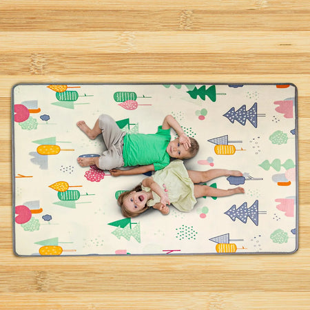 Baybee Cartoon Theme Baby Double Sided Play Mat Foldable Crawling Mat Size W-180cm X H-150 cm -  Assorted Themes BAYBEE
