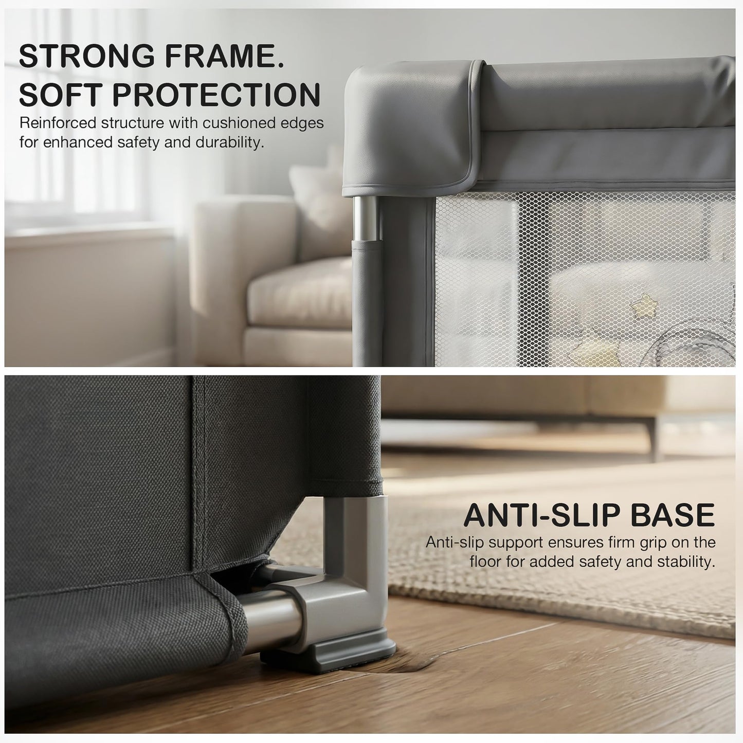 Baybee Kids Playpen for Babies with Basket Ball Hoop (180 x 150 CM)