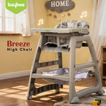 Baybee Breeze High Chair with Musical & Dual Removable Trays, Adjustable Feeding Chair Baybee India