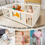Baybee Playora Kids Playpen for Babies Baby Play Area Indoor Setup with Safety Door Lock (10 Panel) BAYBEE