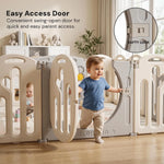 Baybee Lion Kids Playpen for Babies  (16 Panels) Foldable Baby Play Area Indoor Setup BAYBEE